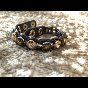 Henri Bendel Rivets on Leather Bracelet